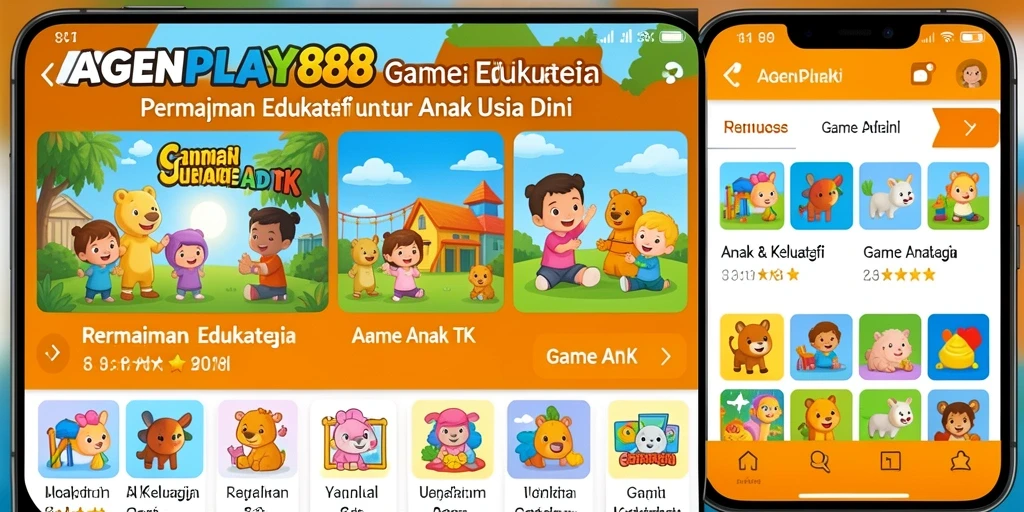 Antarmuka AGENPLAY88 yang ramah anak dan menarik.