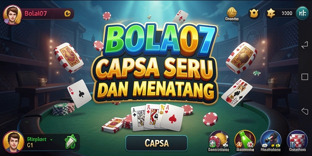 Antarmuka BOLA07 menampilkan permainan Capsa yang menarik dan dinamis.