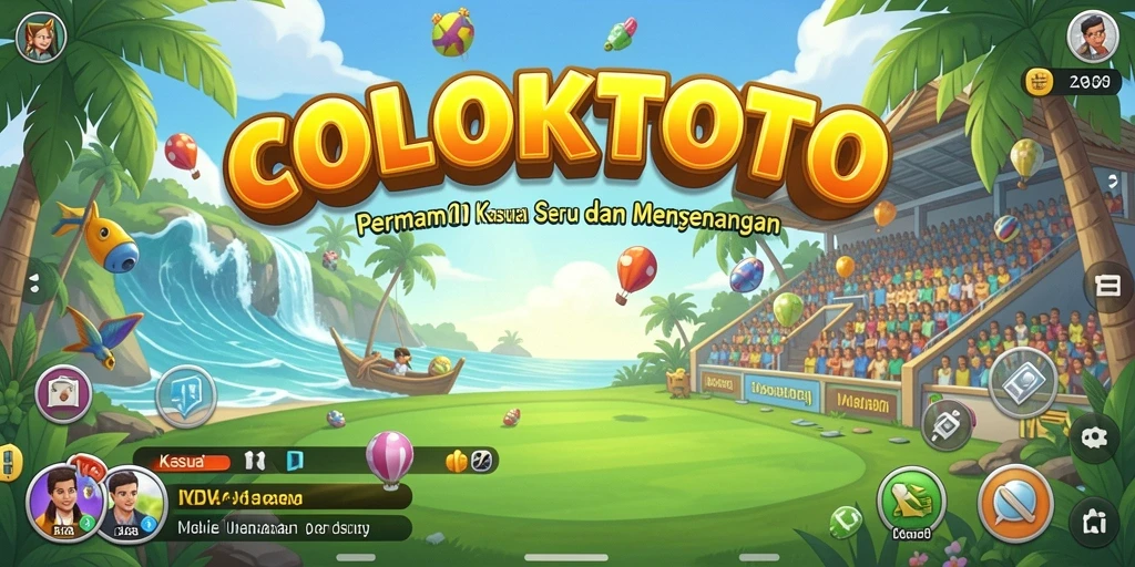Tampilan antarmuka menarik dari COLOKTOTO yang penuh warna.