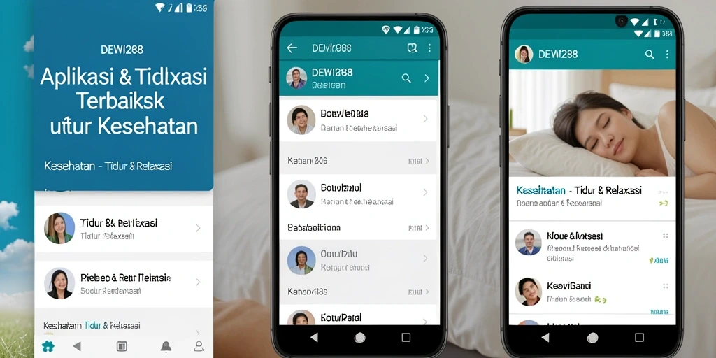 Antarmuka pengguna DEWI288 yang menenangkan dan fungsional.