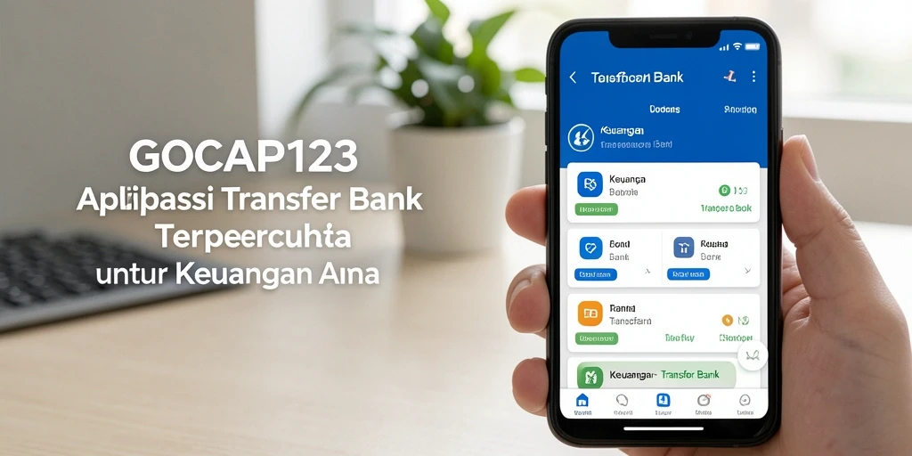 Antarmuka GOCAP123 yang sederhana dan mudah digunakan untuk transfer bank.