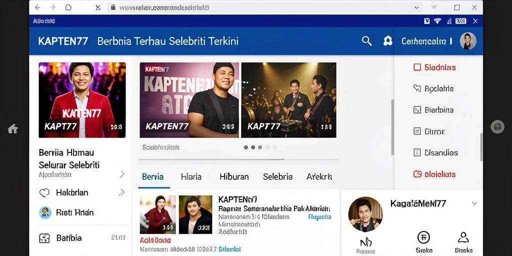 Antarmuka KAPTEN77 yang menarik dan mudah digunakan.