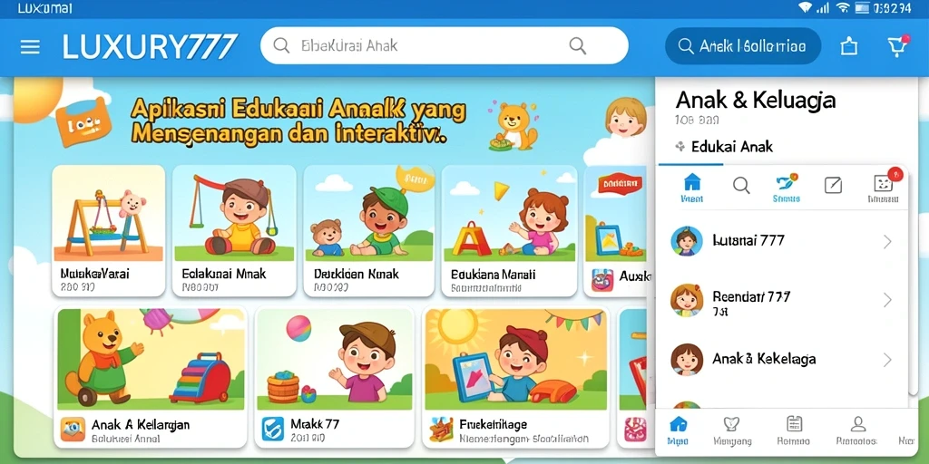 Antarmuka interaktif LUXURY777 untuk belajar menyenangkan.