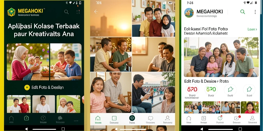 Tampilan antarmuka MEGAHOKI yang modern dan user-friendly.