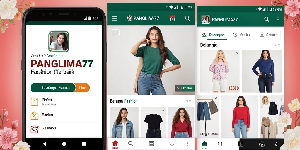 Antarmuka aplikasi PANGLIMA77 yang stylish dan mudah digunakan.
