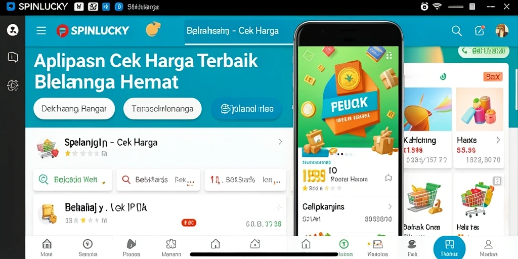 Tampilan antarmuka SPINLUCKY yang ramah pengguna untuk cek harga.