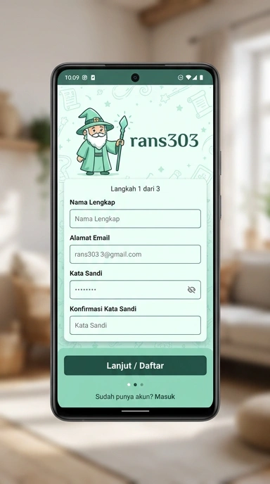 Cara Mudah Buat Akun Baru rans303 di Android